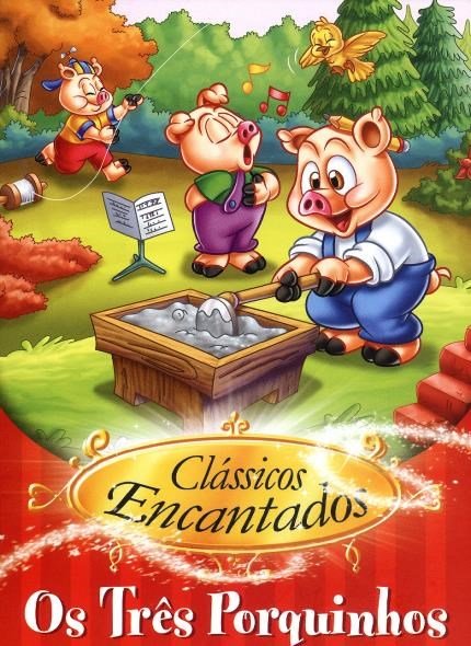 CLÁSSICOS EM QUEBRA -CABEÇA OS TRÊS PORQUINHOS LIVRO INFANTIL