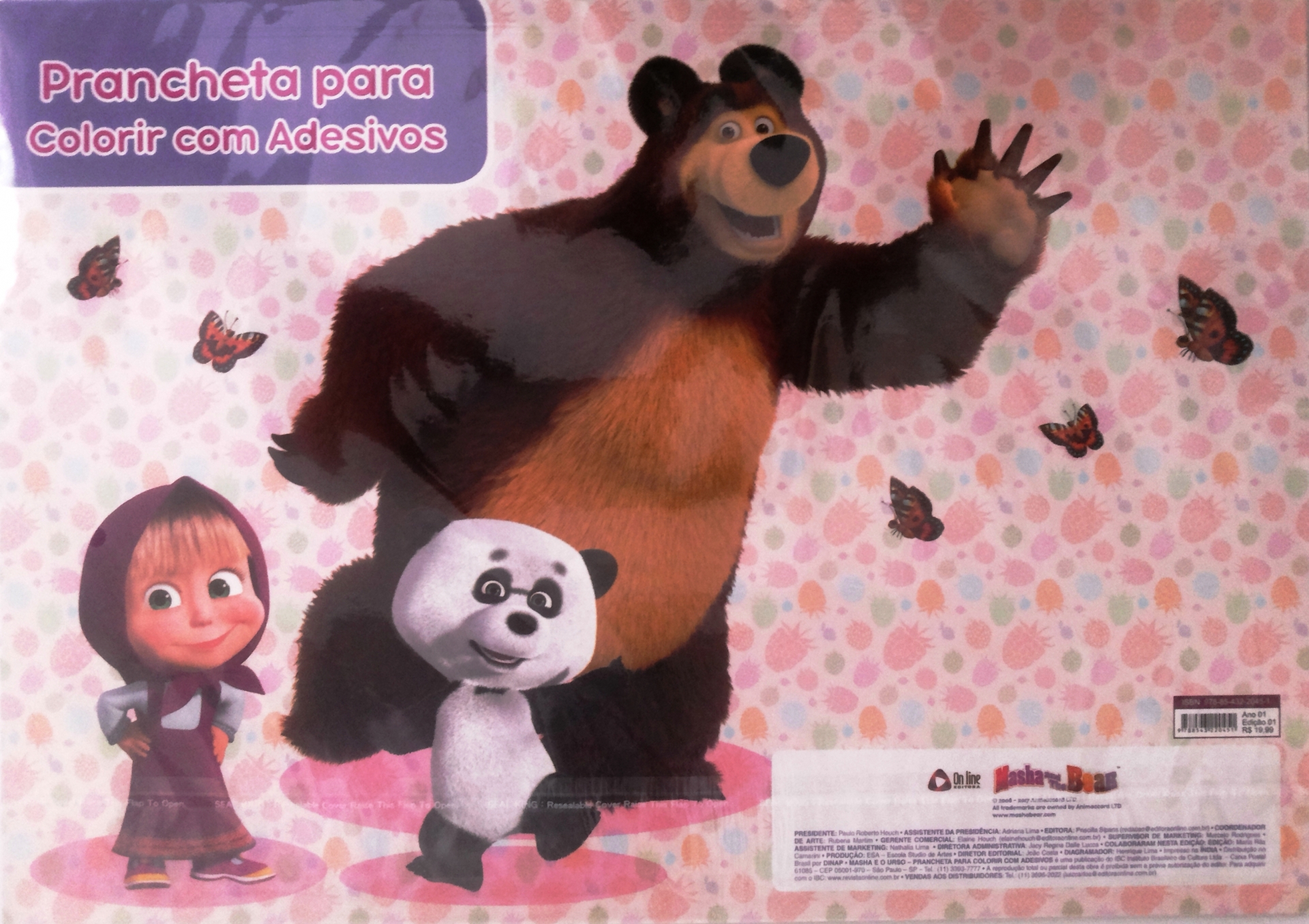 Masha e o Urso - Prancheta para colorir: É hora de pintar com toda