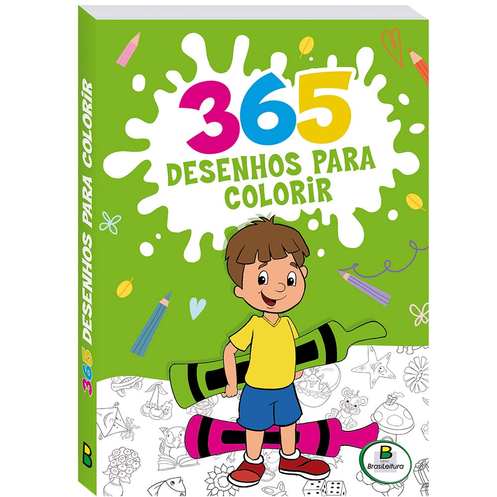 Livro Infantil Cores Em Ação! Dinossauro Para Colorir - Brasileitura