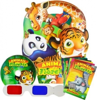 Maleta Animais da floresta 3D