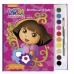 Dora, a aventureira: Brincando com as cores - Livro com aquarela