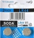 Pilha/Bateria alcalina 1.5 V UN - LR44/AG13/357A - Soda