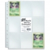 Refil plástico para álbum e fichário 223x286mm cartas rpg pokémon pack com 10 un