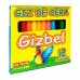 Giz de cera 12 cores 50g - Gizbel 5068