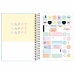 Agenda planner espiral happy Azul 2021 - Tilibra