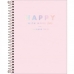 Agenda planner espiral happy rosa 2021 - Tilibra
