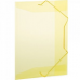 Pasta com aba elástico basic ofício 236x336mm Amarelo - Plascony