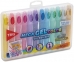 Giz de cera retrátil mega gel color 12 cores metálicas - Tris