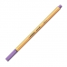 Caneta hidrográfica fine 0.4mm point 88/55 violeta - Stabilo