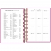 Agenda espiral diária feminina rosa napoli 176 fls 129x187 mm 2023