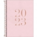 Agenda espiral diária executiva feminina vanilla 176 fls 177x240mm 2023