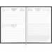 Agenda costurada executiva diária pratika preta 176 Fls 145x205mm
