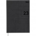 Agenda costurada executiva diária pratika preta 176 Fls 145x205mm