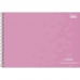 Caderno espiral de cartografia e desenho milimetrado 60 fls 275x200mm lunix