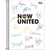 Caderno capa dura universitário 1x1 80 fls 200x275mm Now United