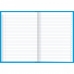Caderno capa dura brochura linguagem 96 fls 140x200mm 1/4 azul D+