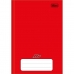 Caderno capa dura brochura linguagem 96 fls 140x200mm 1/4 vermelho D+