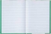 Caderno capa dura brochura linguagem 48 fls 140x200mm 1/4 verde D+