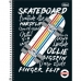 Caderno capa dura universitário 1x1 80 fls pepper