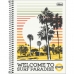 Caderno capa dura universitário 1x1 80 fls pepper