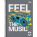 Caderno capa dura universitário 1x1 80 fls pepper