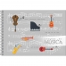 Caderno de música espiral capa dura 80 fls pequeno