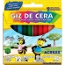 Giz de cera fino 12 cores 48 gr