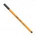 Caneta hidrográfica fine 0.4mm point 88/97 cinza chumbo - Stabilo