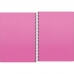 Caderneta espiral sem pauta 80 fls 110x154mm 75g capa Neon rosa