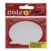 Bloco notas adesivas transparente note it 74x56mm 50 fls balão