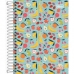 Caderno capa dura espiral D+ 140x200mm 200 fls 56g sortido