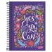 Caderno capa dura espiral D+ 140x200mm 96 fls 56g sortido