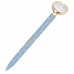Caneta esferográfica metal 1.0mm 1349 Airy Blue coração diamante avulsa