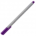 Caneta hidro 0.3mm 334-6 Triplus Fineliner Dry Safe violeta