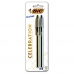 Caneta esferografica cristal Celebration prata/dourada blister