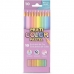 Lápis de cor multi color pastel 10 cores ecolápis