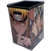 Porta caneta/objeto acrílico quadrado 7x11.50cm Naruto