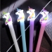 Caneta esferográfica led Unicórnio cores avulsa