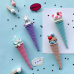 Borracha ice cream casquinha cores avulsa