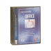 Fichário office A4 personalizável transparente 4 argolas fumê