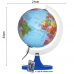 Globo Terrestre 21cm: Gênio Político - Iluminado led multicolor bivolt controle remoto - Base azul