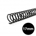 Espirais para encadernação 17mm para 100 folhas preto 100un
