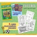 Futebol - Comfy and Cozy com 4 cards colecion&aacute;veis para colorir