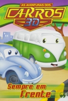 As aventuras dos carros 3D - Solapa média com 8 livros