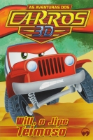 As aventuras dos carros 3D - Solapa média com 8 livros