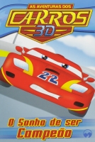 As aventuras dos carros 3D - Solapa média com 8 livros
