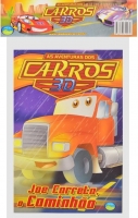 As aventuras dos carros 3D - Solapa média com 8 livros
