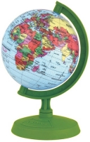 Globo Terrestre 10cm: Político - Baby verde - Base plástico