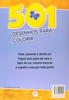 501 Desenhos para colorir: Capa Roxo e laranja