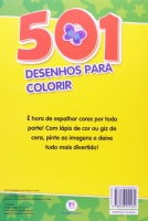 501 Desenhos para colorir: Capa Amarela e verde